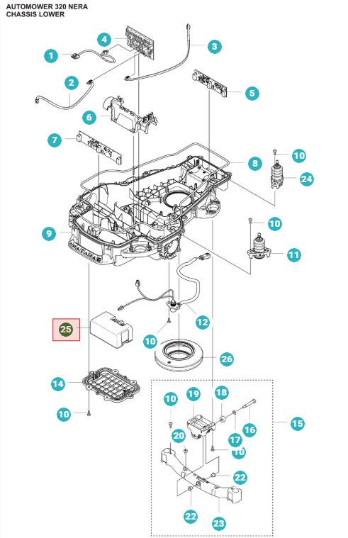 Battery Automower 320 Nera, 430X Nera, 410XE Nera