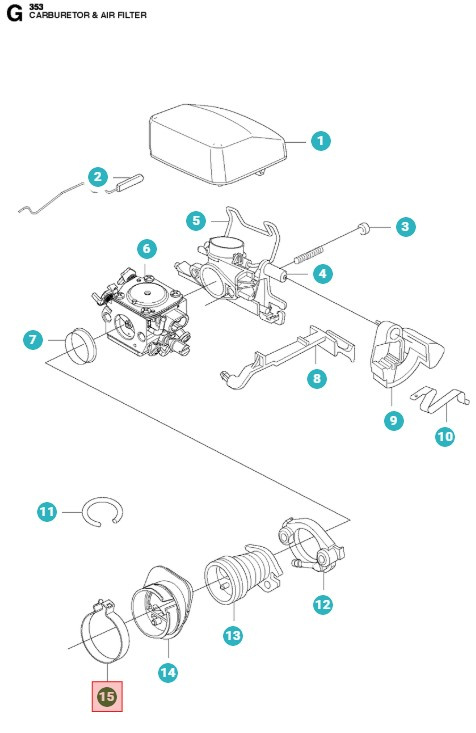 Clamp, Suction 5374388-01