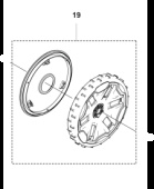 Wheel rear Automower Nera Wheel rear Automower Nera
