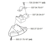 Blade guard Husqvarna 323C, 323R, 324RX, 524R, 525R etc Blade guard Husqvarna 323C, 323R, 324RX, 524R, 525R etc