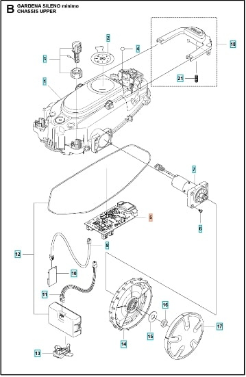Printed Circuit Assy Gardena Minimo / Easilife