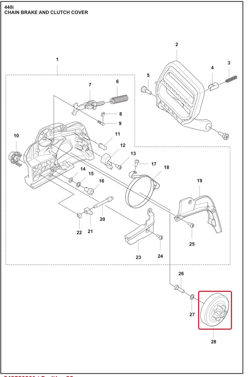 Brake drum 0.325