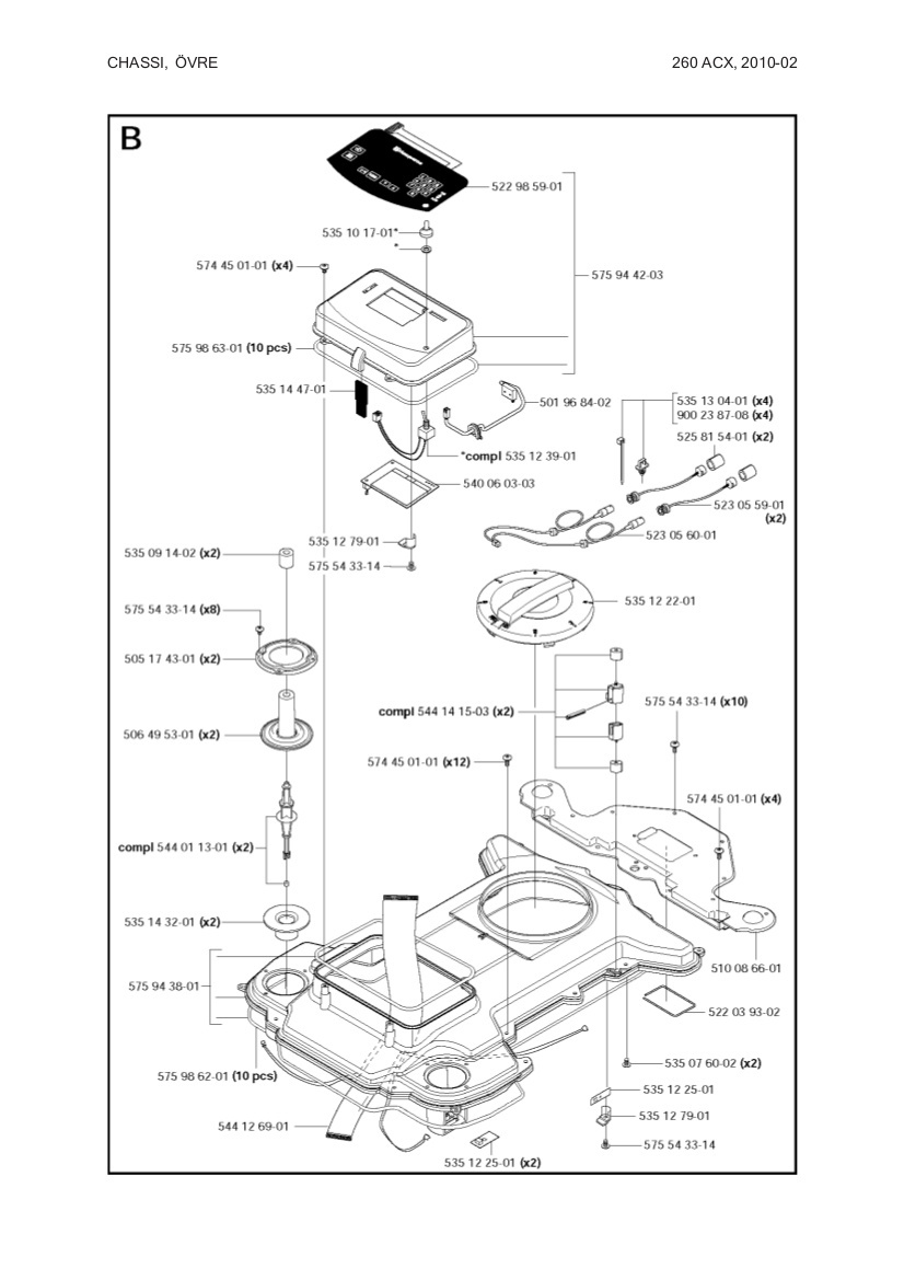 Keyboard kit 260/265ACX