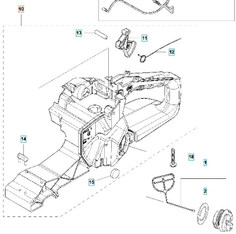 Handle 543XPG Kpl 5795284-02