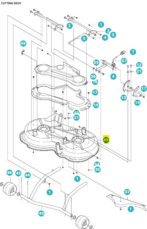 Cutting unit Rider 112C, 111B, FR2312