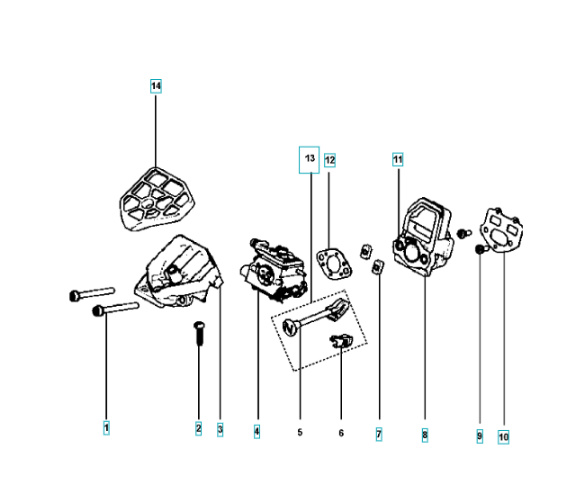 Carburetor Husqvarna 120, 125