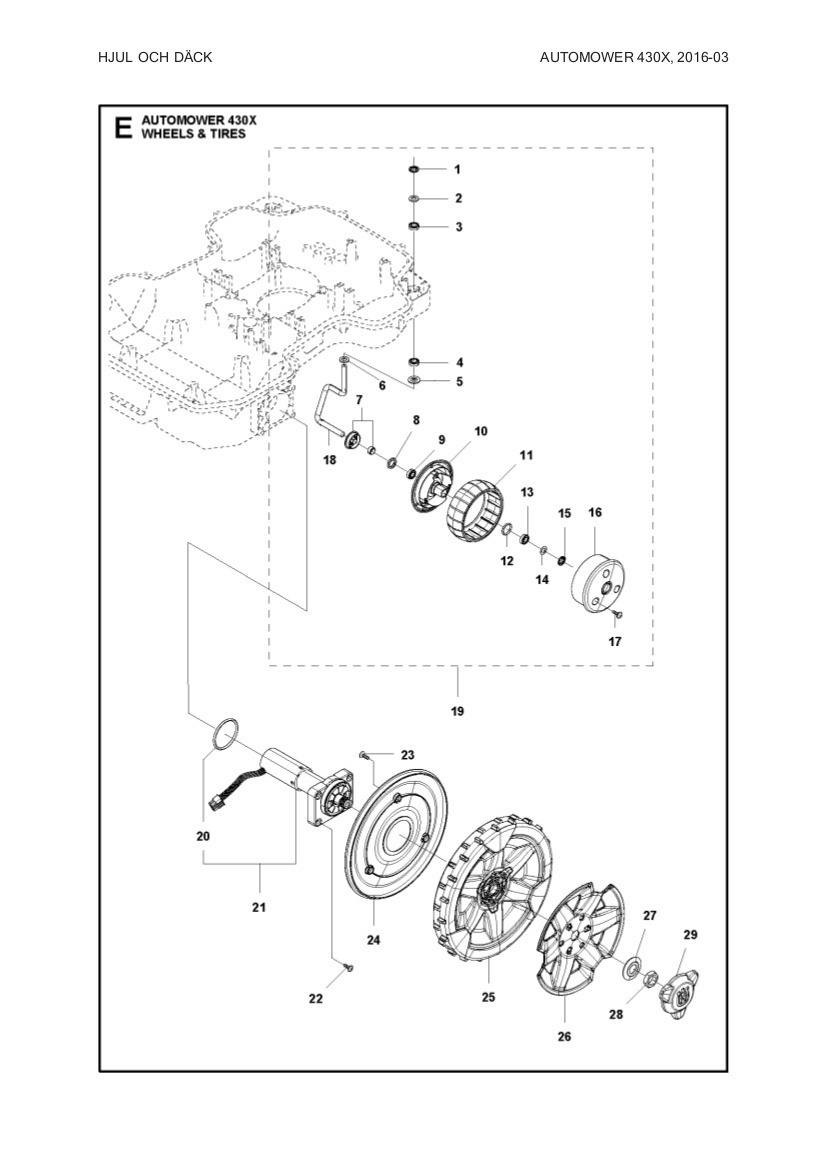 Rear wheel 330X, 430X
