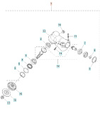 Gear Housing Assy 343F, 545F, 545FX, FC2145, FC2245 Gear Housing Assy 343F, 545F, 545FX, FC2145, FC2245