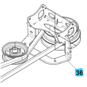 Pulley Huqvarna Grey Pulley Huqvarna Grey
