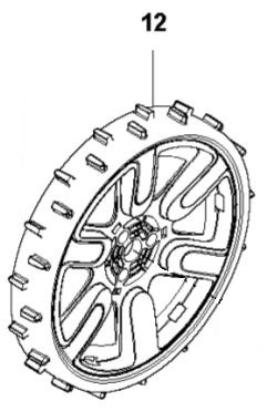 Wheel assy Gardena Sileno