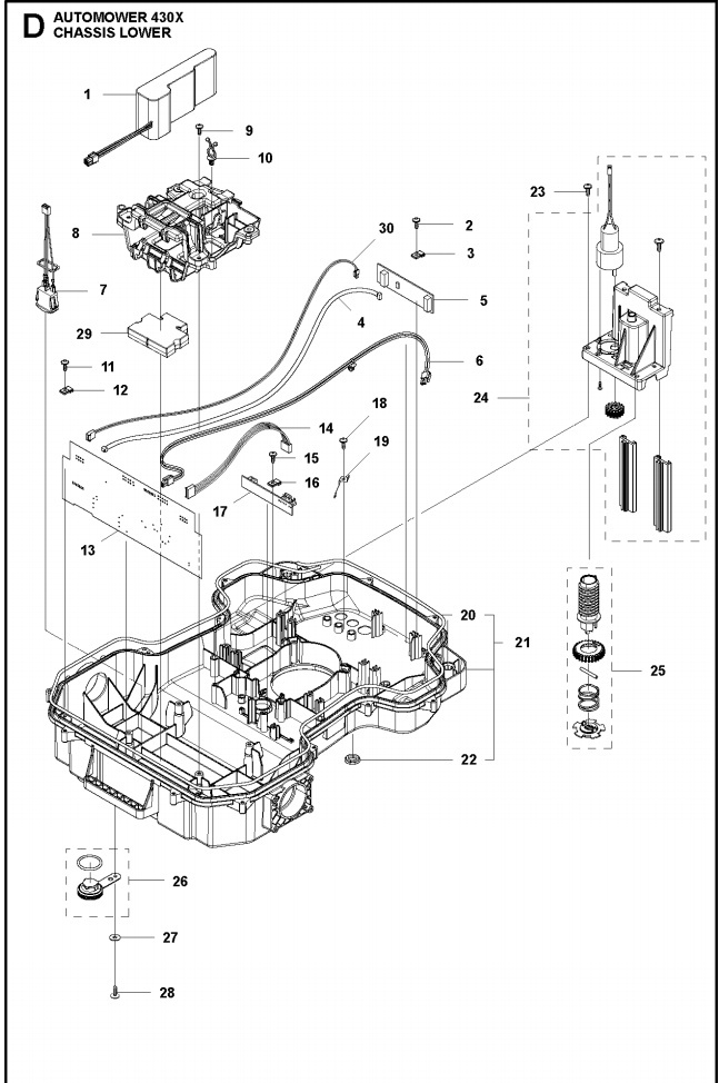 Main Circuit board 420, 430X, 440, 450X