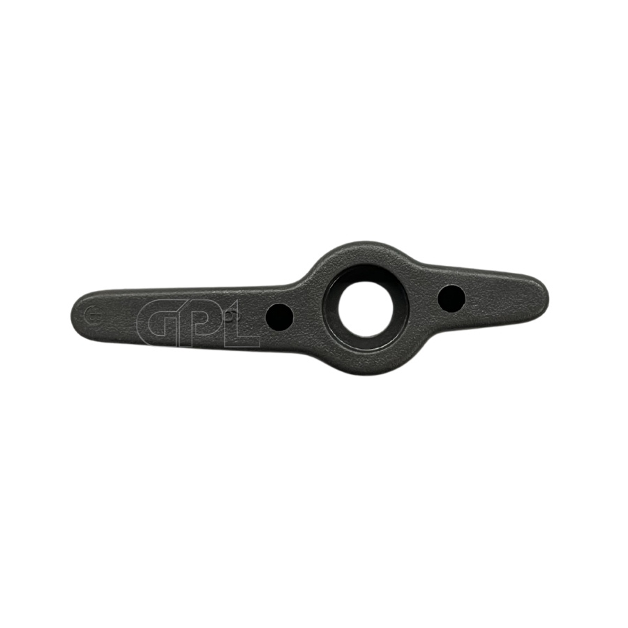 Steering wheel adjustment handle