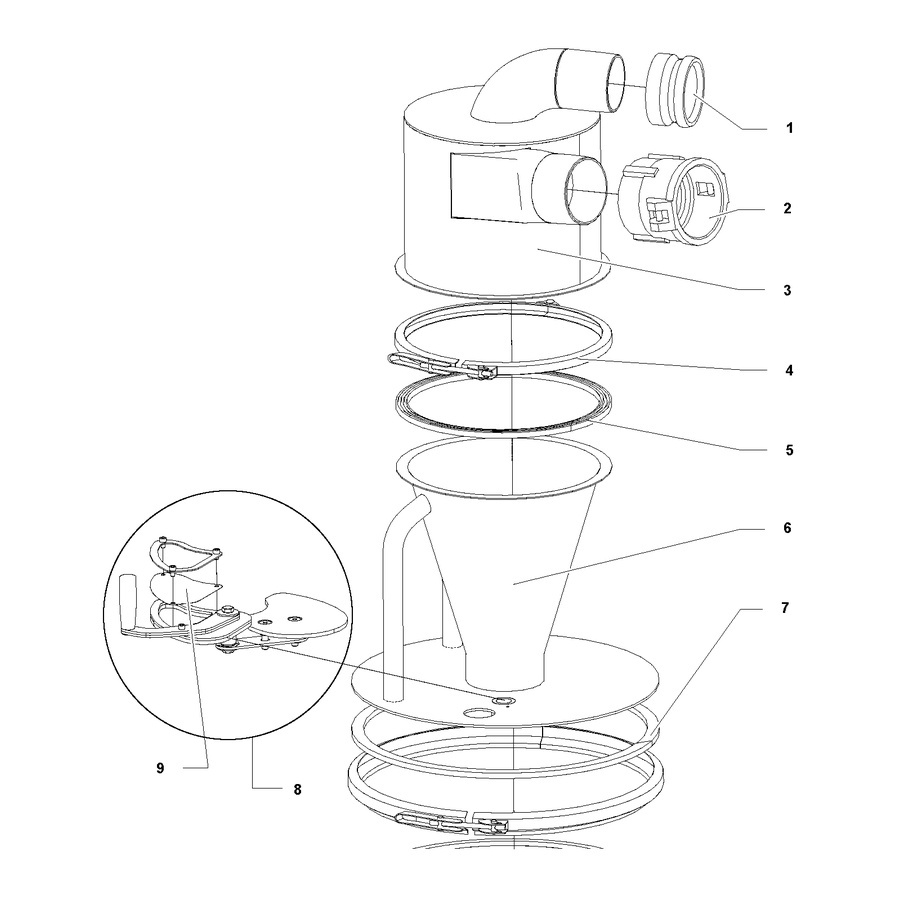 Camlock male 3 internal thread 2.5