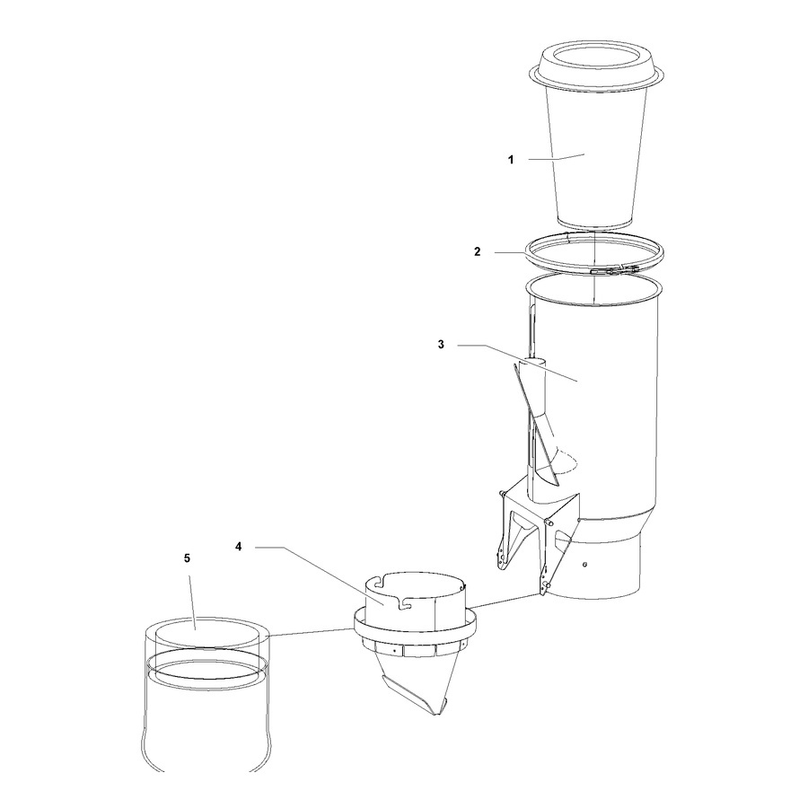 Filter coarse conical ptfe, ht