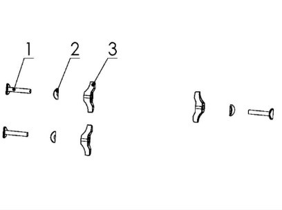 Handle wing nuts