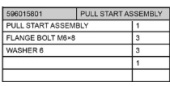 Pull-start kit Pull-start kit