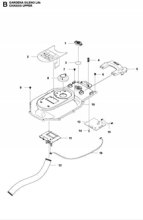 Gardena HMI board display Sileno Life