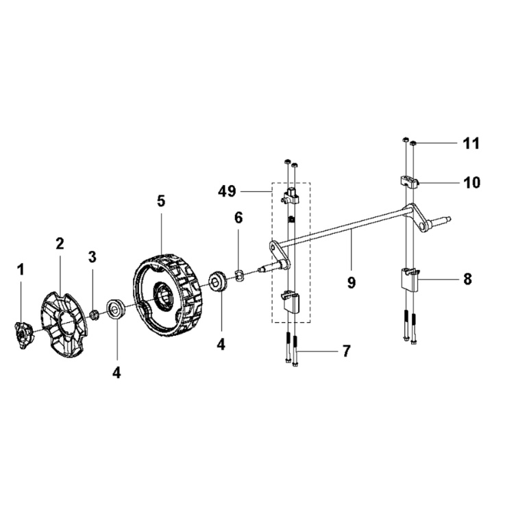 Support Kit Front Axle #210020 5976810-01