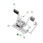 Pedal plate complete brake pedal assembly without bend bracket Pedal plate complete brake pedal assembly without bend bracket