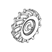 Right Wheel 3.50X6 5986785-01 Right Wheel 3.50X6 5986785-01