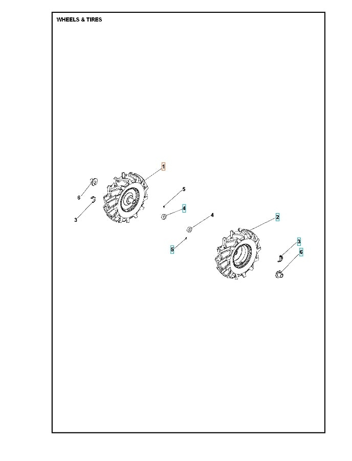 Right Wheel 3.50X6 5986785-01
