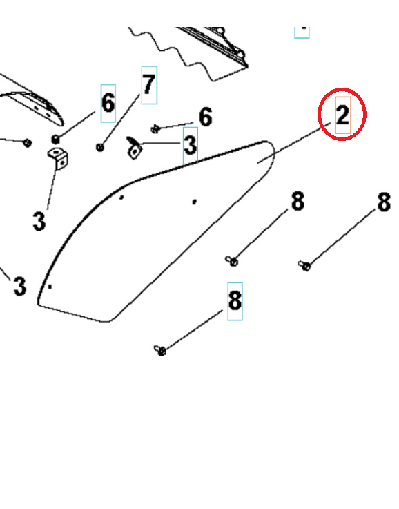 Cover Pins Cover Side Orange 5986809-01