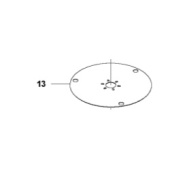 Skid plate Ø211mm 420,430X,440,450X, Nera 2020-> Skid plate Ø211mm 420,430X,440,450X, Nera 2020->