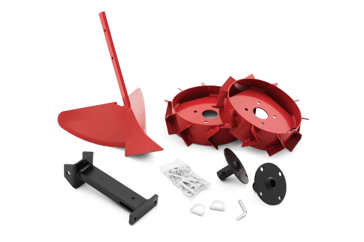 Ridger kit with metal wheels