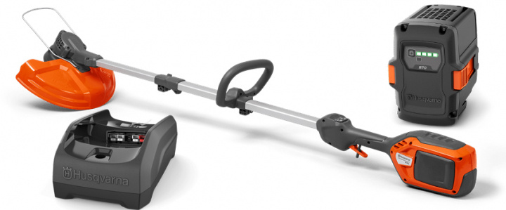 Husqvarna 215iL Battery Trimmer + B70 & C80