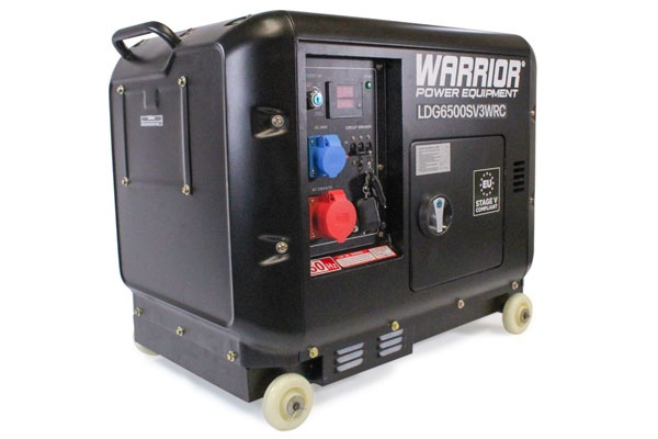Warrior 6.25 kVa Diesel, 3-phase - Remote, ATS